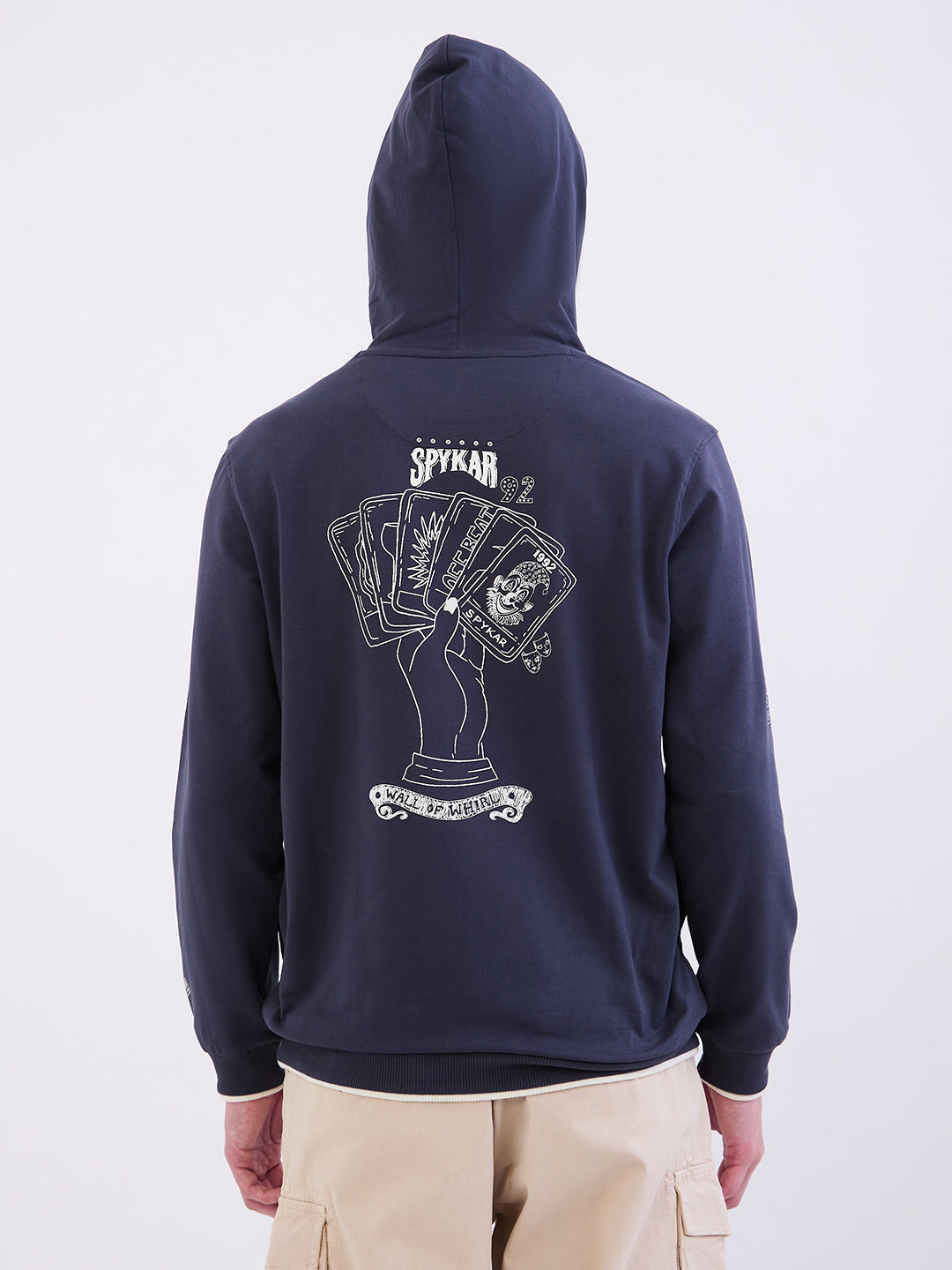 Spykar Slate Grey Regular Fit Casual Sweatshirts For Men