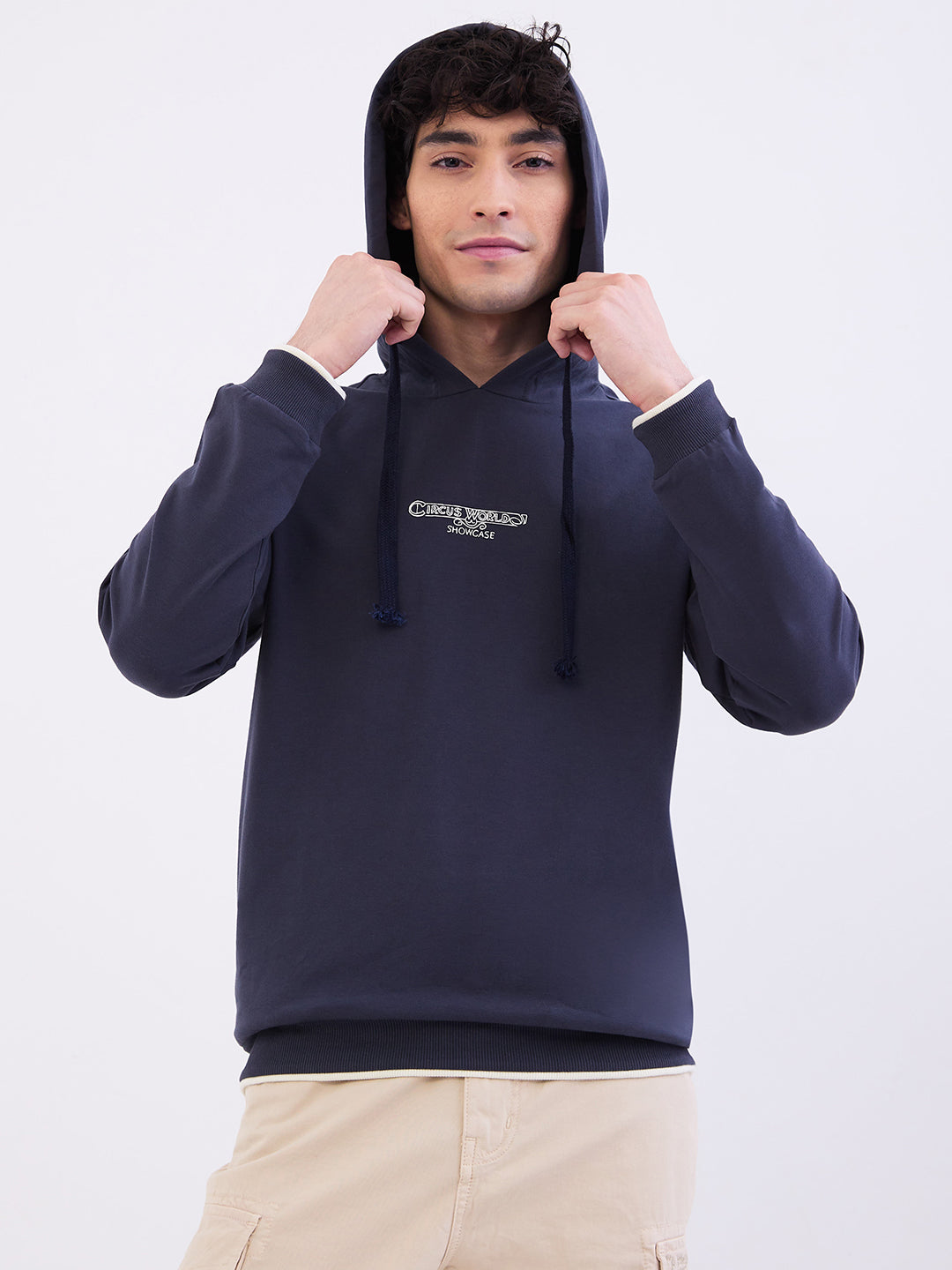 Men Sweatshirt Grey Regular Fit