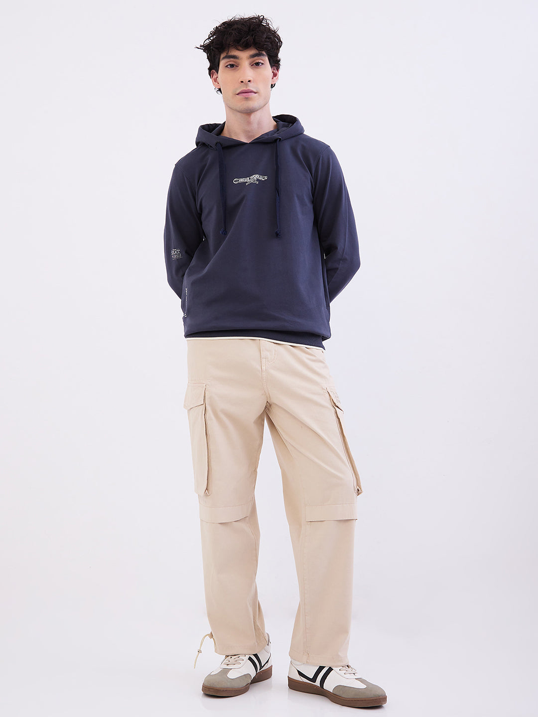 Spykar Slate Grey Regular Fit Casual Sweatshirts For Men