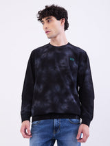 Men Sweatshirt Black Slim Fit