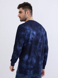 Men Sweatshirt Blue Slim Fit