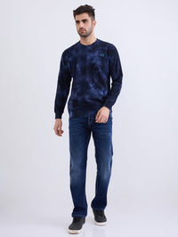 Men Sweatshirt Blue Slim Fit