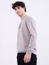 Men Sweatshirt Grey Slim Fit