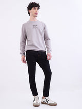 Men Sweatshirt Grey Slim Fit