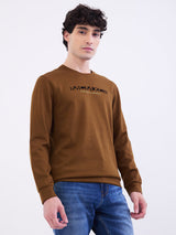 Men Sweatshirt Green Slim Fit