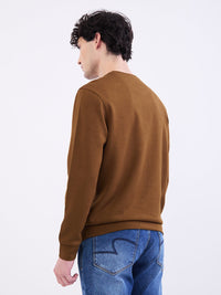 Men Sweatshirt Green Slim Fit