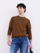 Men Sweatshirt Green Slim Fit