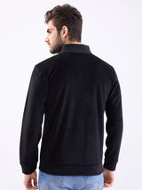 Men Sweatshirt Black Regular Fit