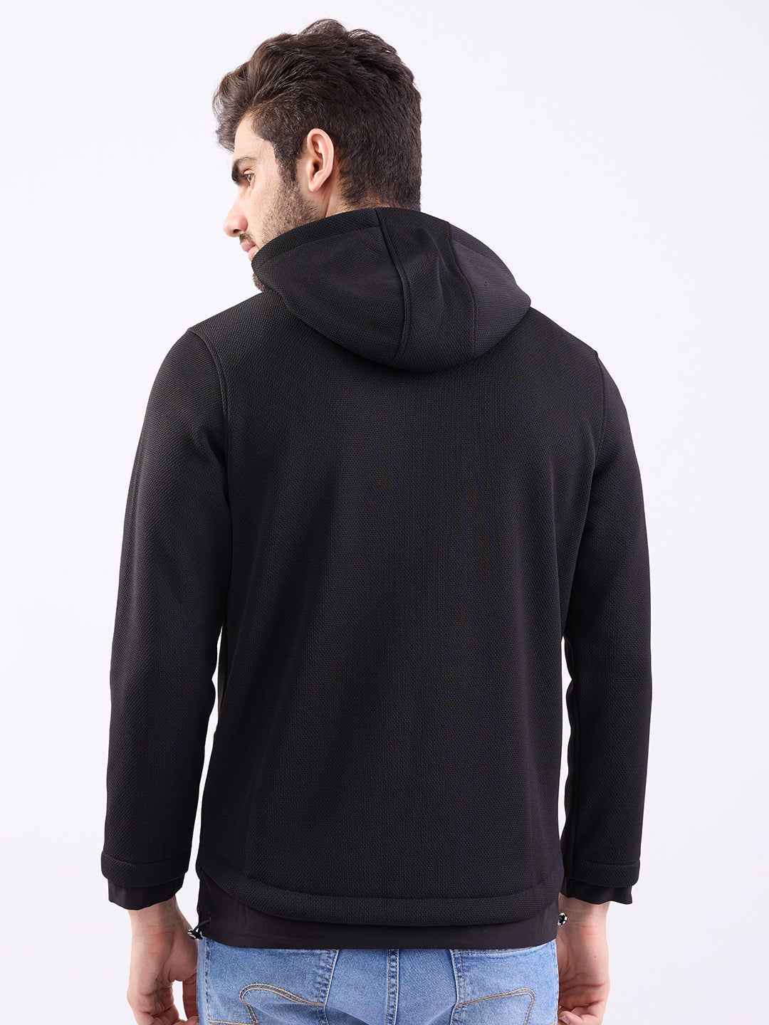 Spykar Black Regular Fit Casual Sweatshirts For Men
