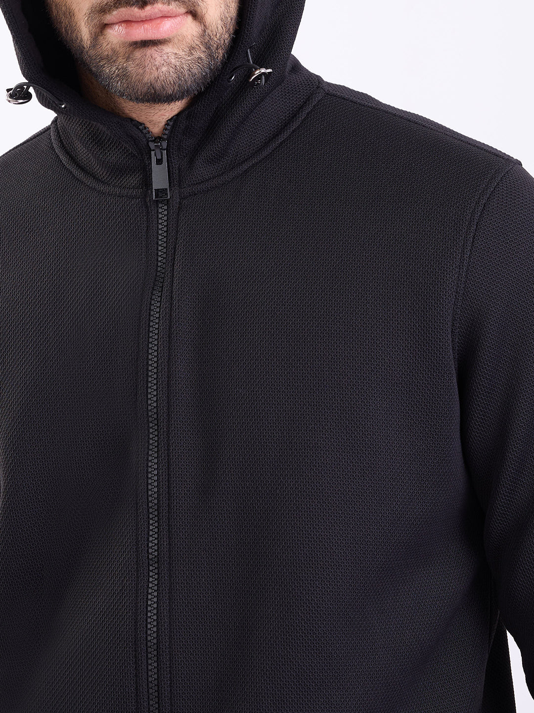 Men Sweatshirt Black Regular Fit
