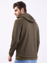 Men Sweatshirt Green Regular Fit