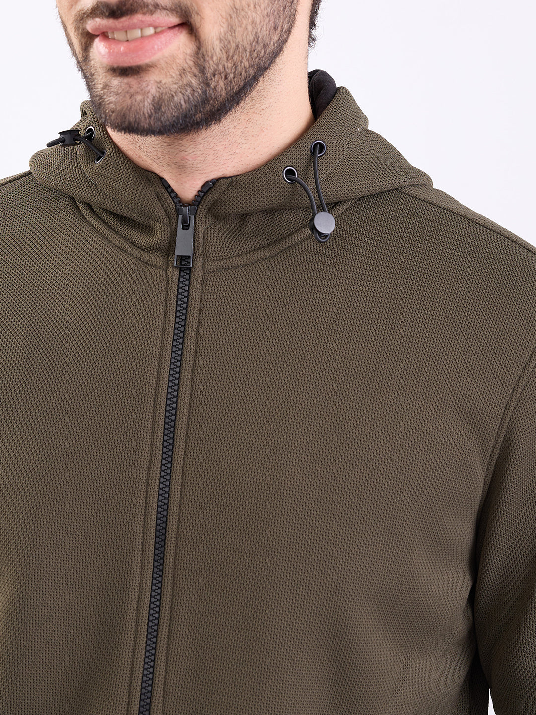Men Sweatshirt Green Regular Fit