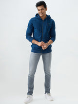 Men Sweatshirt Blue Regular Fit