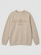 Men Sweatshirt Beige Regular Fit