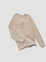 Men Sweatshirt Beige Regular Fit