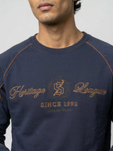Men Sweatshirt Navy Blue Regular Fit
