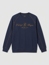 Men Sweatshirt Navy Blue Regular Fit