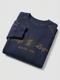 Men Sweatshirt Navy Blue Regular Fit