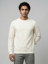 Men Sweatshirt Off-White Regular Fit