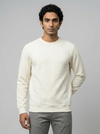 Men Sweatshirt Off-White Regular Fit