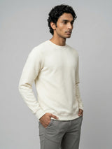 Men Sweatshirt Off-White Regular Fit