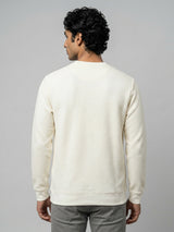 Men Sweatshirt Off-White Regular Fit
