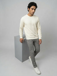 Men Sweatshirt Off-White Regular Fit