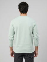 Men Sweatshirt Green Regular Fit