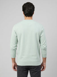 Men Sweatshirt Green Regular Fit