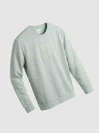Men Sweatshirt Green Regular Fit