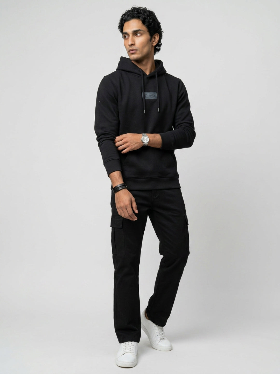 Men Sweatshirt Black Regular Fit