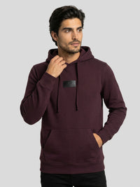 Men Sweatshirt Maroon Regular Fit