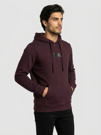 Men Sweatshirt Maroon Regular Fit
