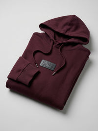 Men Sweatshirt Maroon Regular Fit