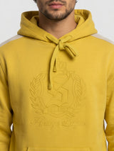 Men Sweatshirt Yellow Regular Fit