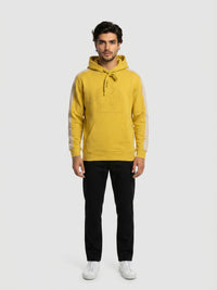 Men Sweatshirt Yellow Regular Fit