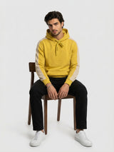 Men Sweatshirt Yellow Regular Fit
