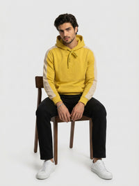 Men Sweatshirt Yellow Regular Fit