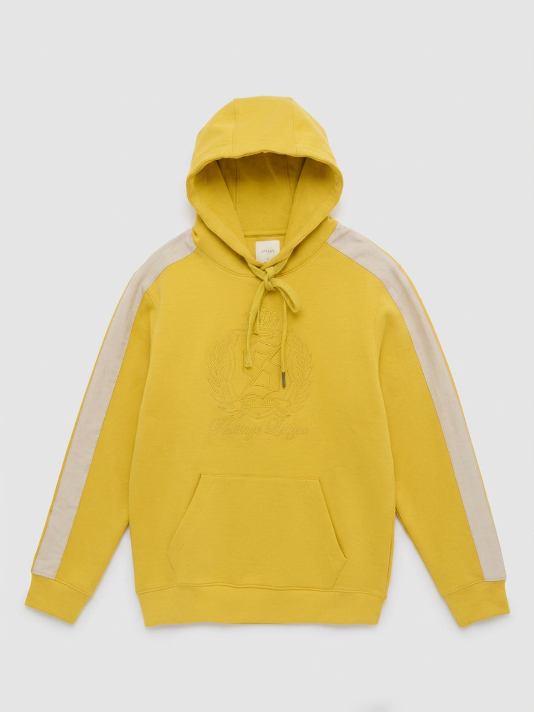 Men Sweatshirt Yellow Regular Fit
