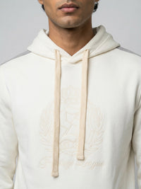 Men Sweatshirt White Regular Fit