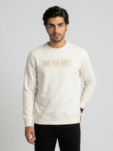 Men Sweatshirt Off-White Regular Fit
