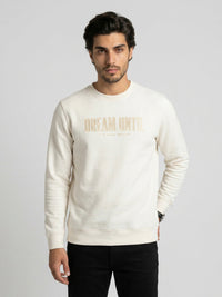 Men Sweatshirt Off-White Regular Fit