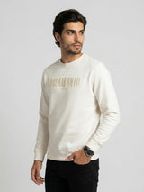 Men Sweatshirt Off-White Regular Fit