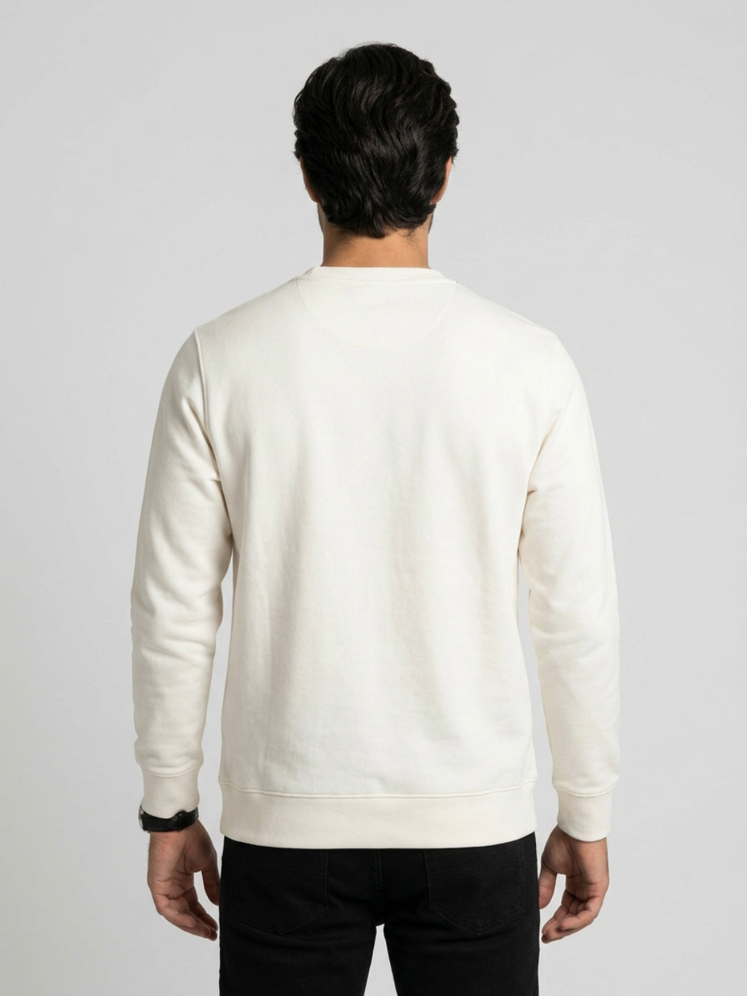 Men Sweatshirt Off-White Regular Fit