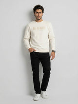 Men Sweatshirt Off-White Regular Fit