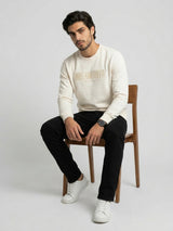 Men Sweatshirt Off-White Regular Fit