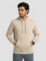Men Sweatshirt Beige Regular Fit