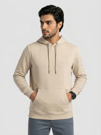 Men Sweatshirt Beige Regular Fit