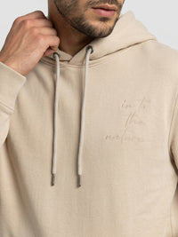 Men Sweatshirt Beige Regular Fit