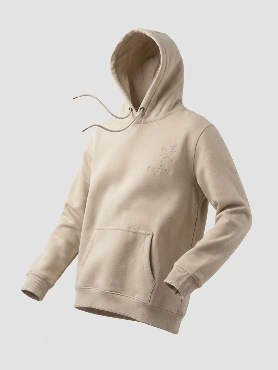 Men Sweatshirt Beige Regular Fit